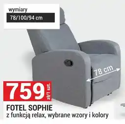 Merkury Market Fotel Sophie z funkcją relax oferta