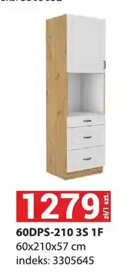 Merkury Market Szafka kuchenna stojąca wysoka Stilo 60DPS-210 3S 1F oferta