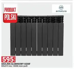 Merkury Market Grzejnik aluminiowy KFA Armatura G500F grafit oferta