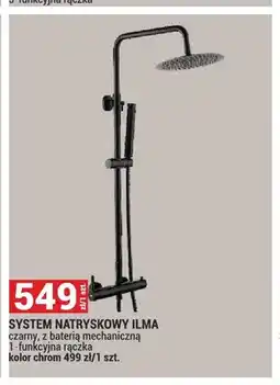 Merkury Market System natryskowy Ilma czarny oferta