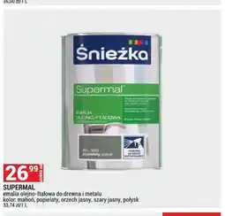Merkury Market Emalia olejno-ftalowa do drewna i metalu Śnieżka Supermal oferta