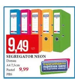 E.Leclerc Segregator Neon Donau A4 7,5 cm oferta