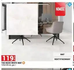 Merkury Market Gres The Rock White Mat 120x120 cm oferta