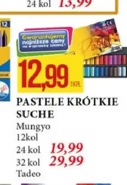 E.Leclerc Pastele krótkie suche Mungyo 12 kolorów oferta