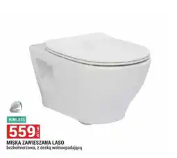 Merkury Market Miska WC zawieszana Laso bezkołnierzowa z deską wolnoopadającą oferta