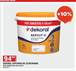Merkury Market Farba lateksowa Dekoral Akrylit W odporna na szorowanie oferta