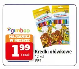 E.Leclerc Kredki ołówkowe Gimboo 12 kolorów oferta