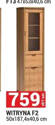 Merkury Market Witryna F2 Fonti 50x187,4x40,6 cm oferta