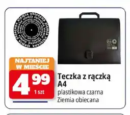 E.Leclerc Teczka z rączką A4 plastikowa czarna Ziemia Obiecana oferta