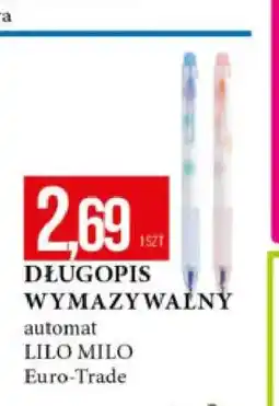 E.Leclerc Długopis wymazywalny automat Lilo Milo Euro-Trade oferta