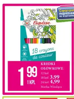 E.Leclerc Kredki ołówkowe Esquisse 12 kolorów oferta