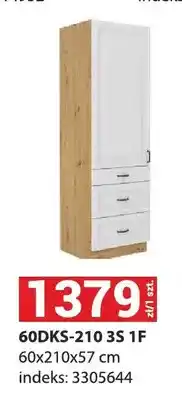 Merkury Market Szafka kuchenna stojąca wysoka Stilo 60DKS-210 3S 1F oferta
