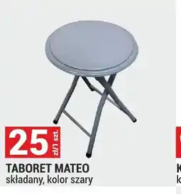 Merkury Market Taboret Mateo składany szary oferta