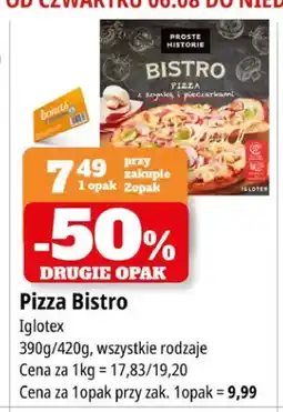 E.Leclerc Pizza Bistro z szynką i pieczarkami Iglotex oferta