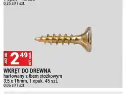 Merkury Market Wkręt do drewna hartowany z łbem stożkowym Koelner 3,5x16 mm oferta