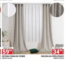 Merkury Market Gotowa firana na taśmie 300x160 cm oferta