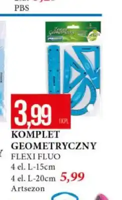 E.Leclerc Komplet geometryczny Flexi Fluo 4 el. L-15 cm oferta