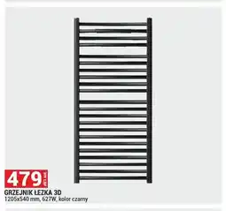 Merkury Market Grzejnik łazienkowy Łezka 3D czarny oferta
