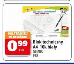 E.Leclerc Blok techniczny A4 Gimbo 10k biały oferta