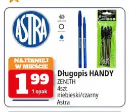 E.Leclerc Długopis Handy Zenith niebieski 4-pak oferta
