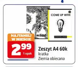 E.Leclerc Zeszyt A4 Ziemia Obiecana 60k kratka oferta