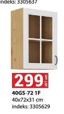 Merkury Market Szafka kuchenna wisząca przeszklona 40GS-72 1F oferta