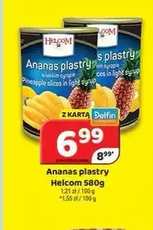 Delfin Ananas w puszce Helcom plastry oferta