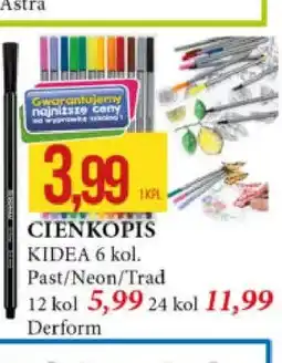 E.Leclerc Cienkopis Kidea 6 kolorów oferta