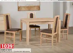Merkury Market Komplet Boss stół + 4 krzesła oferta