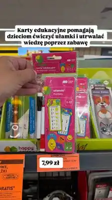 Biedronka Karty edukacyjne Happy Color Ułamki oferta
