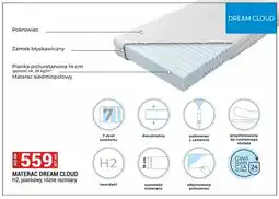Merkury Market Materac piankowy Dream Cloud H2 oferta