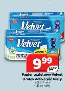 Delfin Papier toaletowy Velvet delikatnie biały oferta