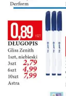 E.Leclerc Długopis Gliss Zenith Astra 1 szt oferta