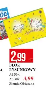 E.Leclerc Blok rysunkowy Ziemia Obiecana A4 50k oferta