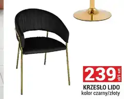 Merkury Market Krzesło Lido czarne złote oferta