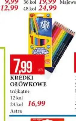 E.Leclerc Kredki ołówkowe Astrino trójkątne 24 kolory oferta
