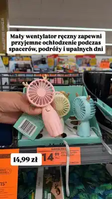 Biedronka Wentylator ręczny dla dzieci Hoffen oferta