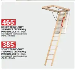 Merkury Market Schody segmentowe składane z drewnianą drabinką Olo oferta