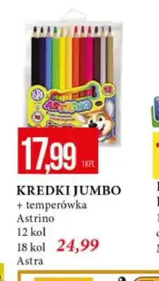 E.Leclerc Kredki Jumbo Astrino 12 kolorów oferta