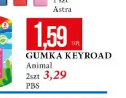 E.Leclerc Gumka Keyroad Animal 2-pak oferta