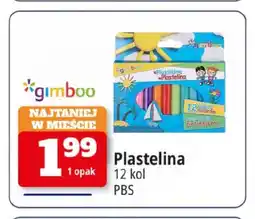 E.Leclerc Plastelina 12 kolorów Gimbo oferta
