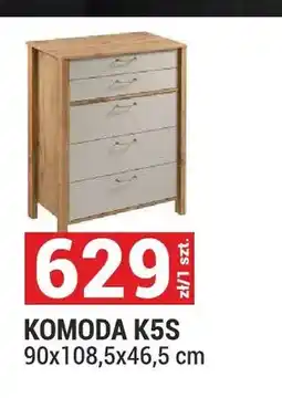 Merkury Market Komoda K5S Indygo oferta
