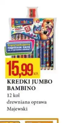 E.Leclerc Kredki Jumbo Bambino 12 kolorów oferta