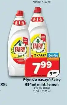 Delfin Płyn do naczyń Fairy mint oferta