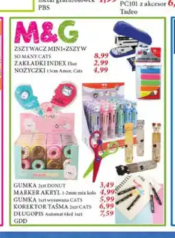 E.Leclerc Zszywacz mini ze zszywkami M&G So Many Cats oferta