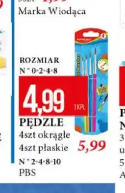E.Leclerc Pędzle PBS 4 szt płaskie oferta