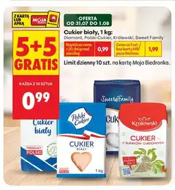 Biedronka Cukier biały Polski Cukier oferta