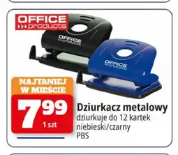 E.Leclerc Dziurkacz metalowy Office Products czarny oferta