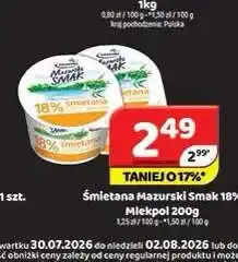 Delfin Śmietana Mazurski Smak 18% Mlekpol oferta