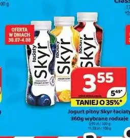 Delfin Jogurt pitny Skyr Łaciate jagodowy oferta